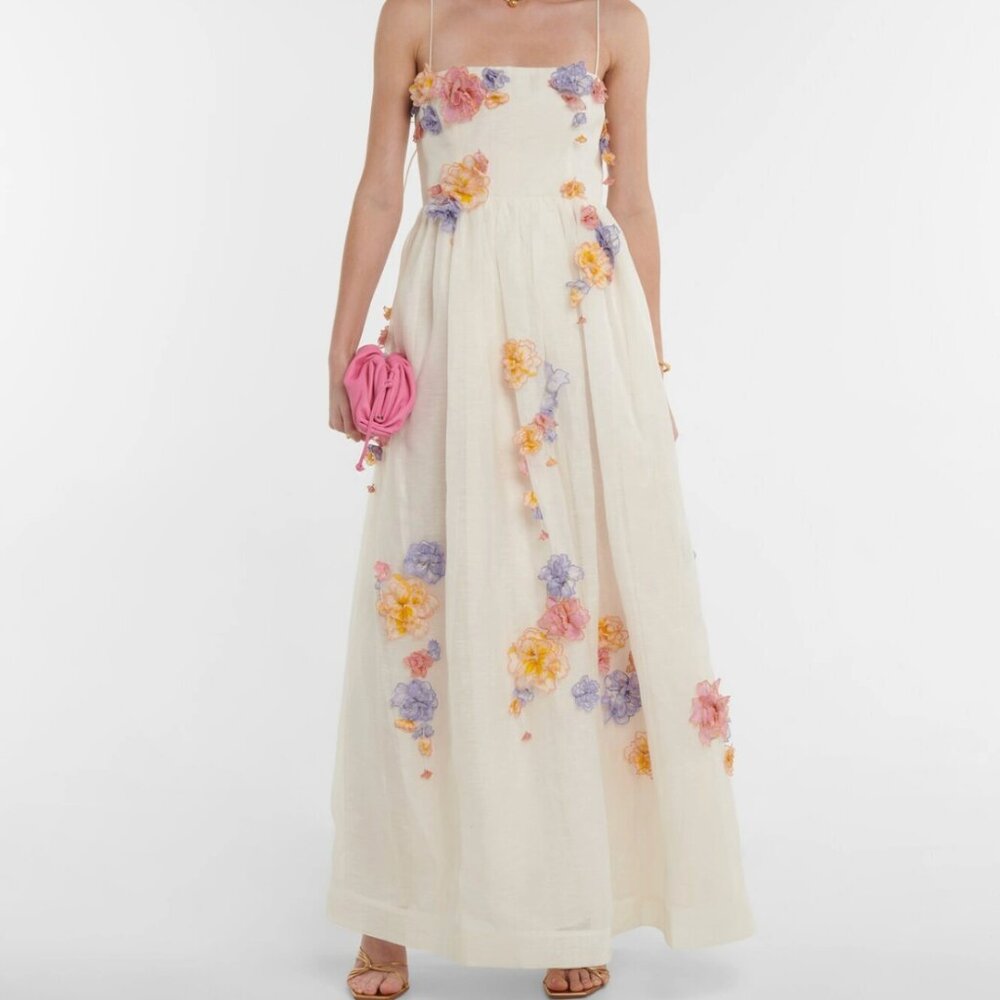 Zimmermann - Appliquéd Organza Gown - S - MyTheresa Exclusive Release